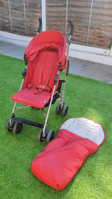 mamas & papas cruise pushchair with footmuff